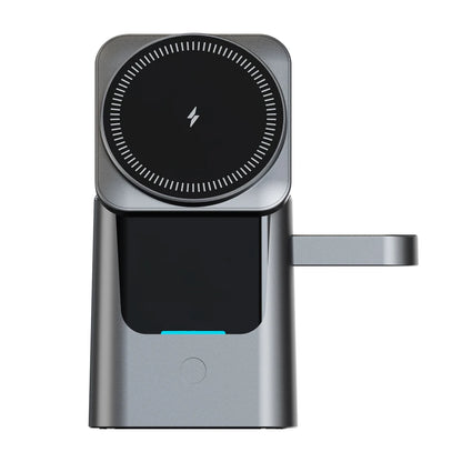 Magnetic 3 in 1 Wireless Charger Station Foldable Cube 15w  Rotating Charging Holder for Apple 17 16 15 14 Pro Max